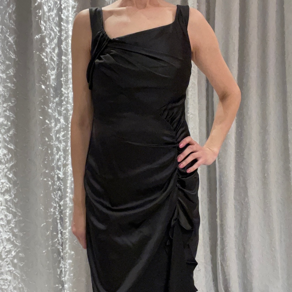 Jessica Simpson satin black dress